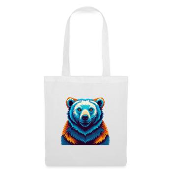 Polar Bear Colorful Kawaii Cartoon Character Pet - Tote Bag - white - Front