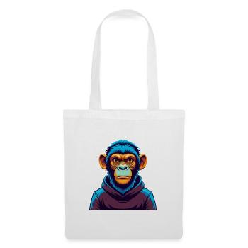 Monkey Colorful Kawaii Cartoon Character Clipart - Tote Bag - white - Front