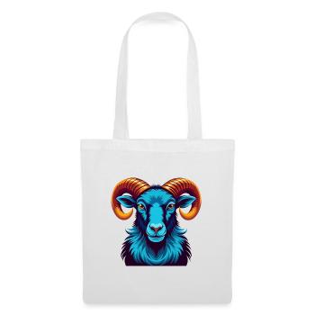 Ram Colorful Kawaii Cartoon Character Clipart - Tote Bag - white - Front