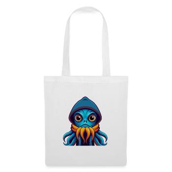 Squid Colorful Kawaii Cartoon Character Clipart - Tote Bag - white - Front