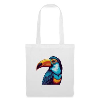 Toucan Colorful Kawaii Cartoon Character Clipart - Tote Bag - white - Front