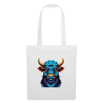 Yak Colorful Kawaii Cartoon Character Clipart - Tote Bag - white - Front