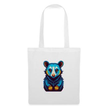 Possum Colorful Kawaii Cartoon Character Clipart - Tote Bag - white - Front