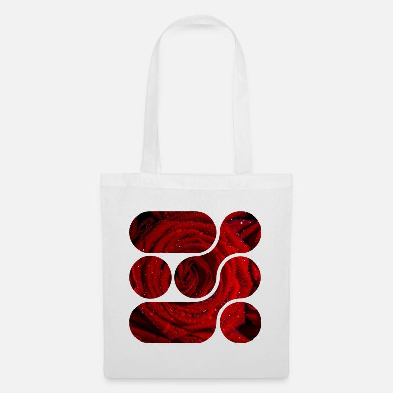 OCHOOO - Red Rose - Tote Bag - white
