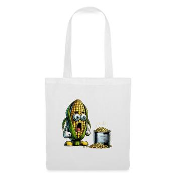 Motif de maïs amusant - Sac en tissu - blanc - Devant