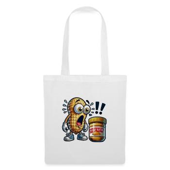 Funny peanut design - Tote Bag - white - Front