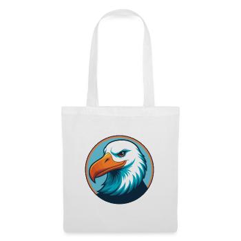 Albatross Cute Kawaii Cartoon Animal Pet Logo - Tote Bag - white - Front