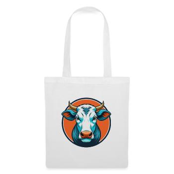 Cow Cute Kawaii Cartoon Clipart Animal Pet Logo - Tote Bag - white - Front