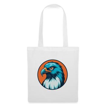 Hawk Cute Kawaii Cartoon Clipart Animal Pet Logo - Tote Bag - white - Front