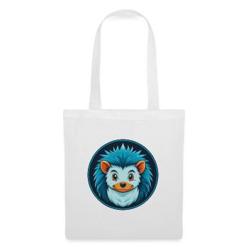 Igel Niedliches Kawaii Cartoon Tier Haustier Logo - Stoffbeutel - Weiß - Vorne