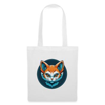 Kitten Cute Kawaii Cartoon Clipart Animal Pet Logo - Tote Bag - white - Front