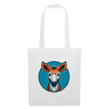Okapi Cute Kawaii Cartoon Clipart Animal Pet Logo - Tote Bag - white - Front
