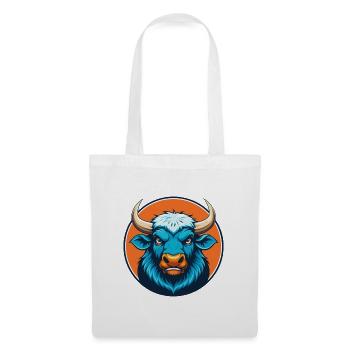 Yak Cute Kawaii Cartoon Clipart Animal Pet Logo - Tote Bag - white - Front
