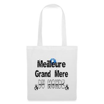 Meilleure Grand Mère du Monde - Sac en tissu - blanc - Devant