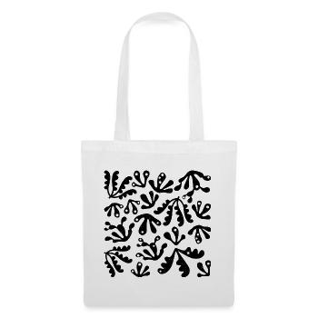 Abstract Coral L Black L Subtle Grunge Texture - Tote Bag - white - Front