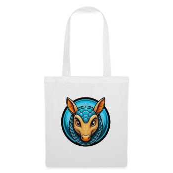 Armadillo Colorful Kawaii Cartoon Character Animal - Tote Bag - white - Front