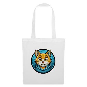 Cat Colorful Kawaii Cartoon Character Clipart Pet - Tote Bag - white - Front