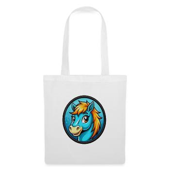 Pony Colorful Kawaii Cartoon Character Clipart Pet - Tote Bag - white - Front