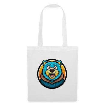 Ours coloré Kawaii dessin animé Personnage Clipart Animal de compagnie - Sac en tissu - blanc - Devant
