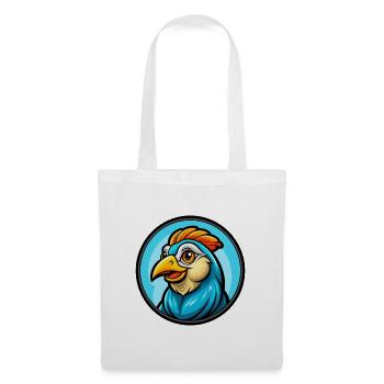 perdrix coloré Kawaii personnage de dessin animé Animal - Sac en tissu - blanc - Devant