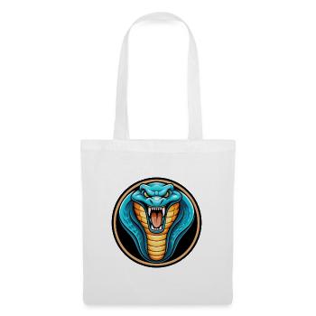 Cobra Colorful Kawaii Cartoon Character Clipart - Tote Bag - white - Front