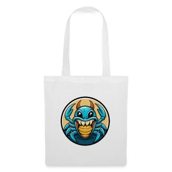 Craw coloré Kawaii dessin animé personnage Clipart Animal de compagnie - Sac en tissu - blanc - Devant