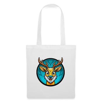 Deer Colorful Kawaii Cartoon Character Clipart Pet - Tote Bag - white - Front