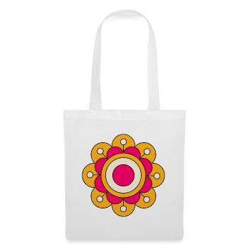 Cute And Colorful Funky Flower - Tote Bag - white - Front