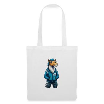 Kamel Cool Kawaii Cartoon Charakter Clipart - Stoffbeutel - Weiß - Vorne