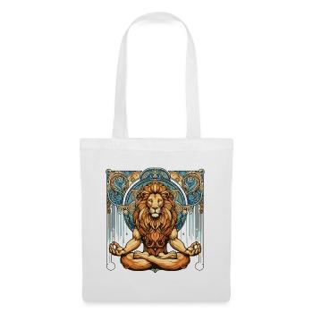 Lion Meditation Meditate Gift - Tote Bag - white - Front