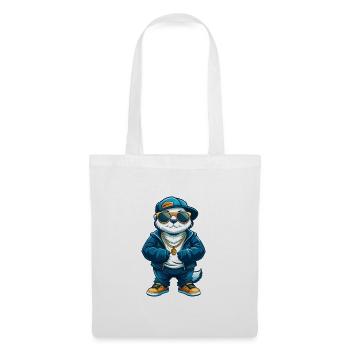 Otter Cool Cartoon Character Kawaii Clipart - Tote Bag - white - Front