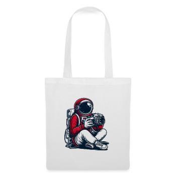 Astronaute photographe : capturer des moments cosmiques - Sac en tissu - blanc - Devant