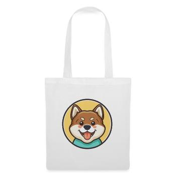 Akita Race de chien Dessin animé Kawaii Clipart Animal de compagnie - Sac en tissu - blanc - Devant