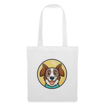 Drentsche Patrijshond Race de chien Dessin animé Kawaii animal de compagnie - Sac en tissu - blanc - Devant