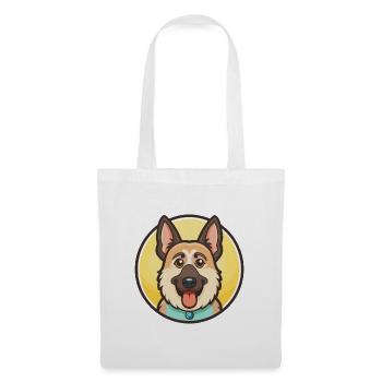 Chien de berger de Majorque Race Dessin animé Kawaii Clipart - Sac en tissu - blanc - Devant