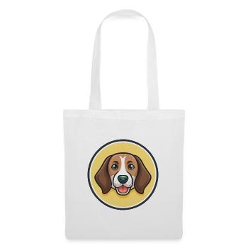Halden Hound Hund Rasse Cartoon Kawaii Clipart Haustier - Stoffbeutel - Weiß - Vorne