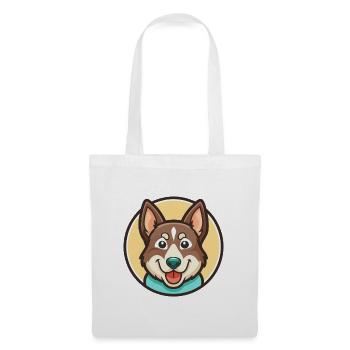 Lundehund Chien Race Dessin animé Kawaii Clipart Animal - Sac en tissu - blanc - Devant