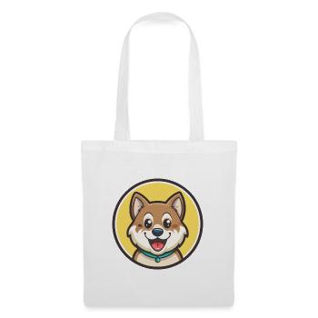 Kintamani Chien Race Dessin Animé Kawaii Clipart Animal - Sac en tissu - blanc - Devant
