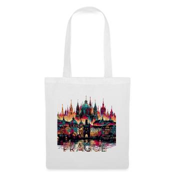Prag Hauptstadt Tschechien Geschenk - Stoffbeutel - Weiß - Vorne