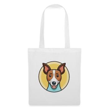Renard Terrier Lisse Race Chien Dessin Animé Kawaii - Sac en tissu - blanc - Devant