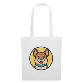 Strellufstover Hunderasse Cartoon Kawaii Clipart - Stoffbeutel - Weiß - Vorne