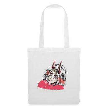 Femme diable - Sac en tissu - blanc - Devant