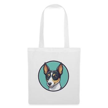 Miniature Fox Terrier Chien Race Dessin animé Kawaii Pet - Sac en tissu - blanc - Devant