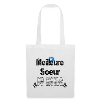 Meilleure Soeur du Monde - Sac en tissu - blanc - Devant