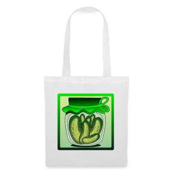 CORNICHONS, CORNICHONS, SALADE DE CONCOMBRE, CONCOMBRE - Sac en tissu - blanc - Devant