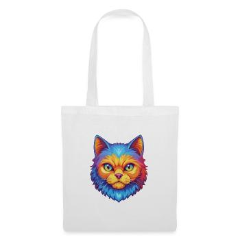 Selkirk Rex Katzenrasse Cartoon Kawaii Tier Haustier - Stoffbeutel - Weiß - Vorne