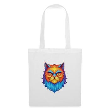 Persische Katze Rasse Karikatur Kawaii Tier Haustier - Stoffbeutel - Weiß - Vorne