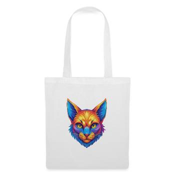 Khao Manee Chat Race Dessin Animé Kawaii Animal Pet - Sac en tissu - blanc - Devant