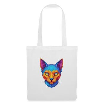 Korat Katze Rasse Cartoon Kawaii Tier Haustier - Stoffbeutel - Weiß - Vorne