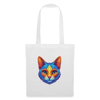 Japanische Bobtail Katze Rasse Karikatur Kawaii Tier P - Stoffbeutel - Weiß - Vorne